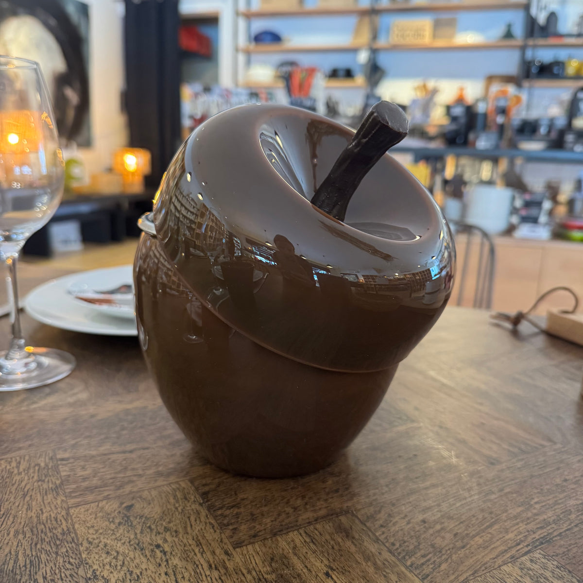 Seau à glaçons pomme APPLE Chocolat - L'essentiel