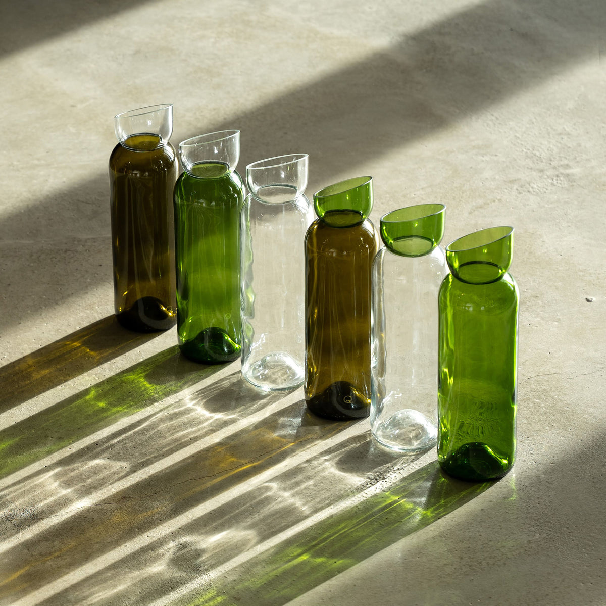 Carafe blanc / vert