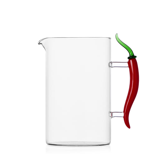 Carafe en verre anse piment