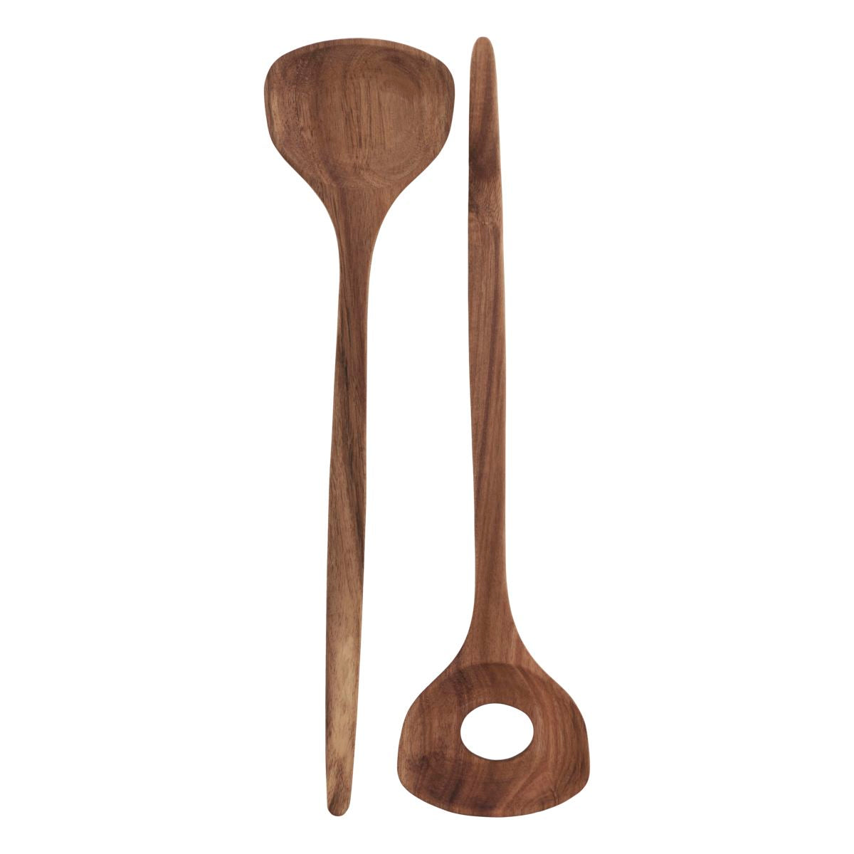 Couverts à salade en acacia