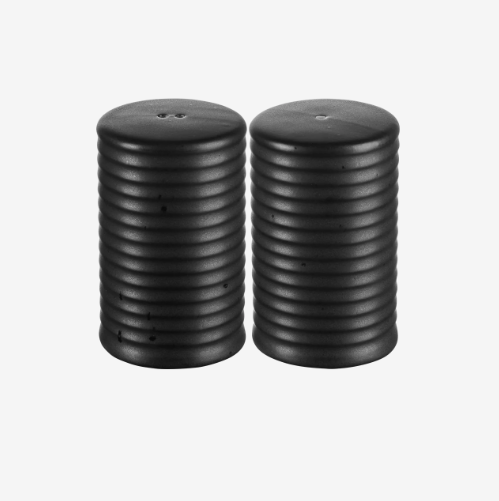 Set de salière et poivrier, noir