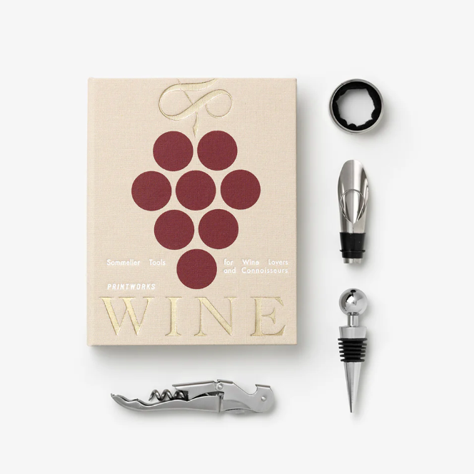 Kit outils pour le vin (format livre)