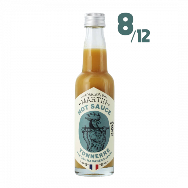 Sauce piment habanero jaune TONNERRE