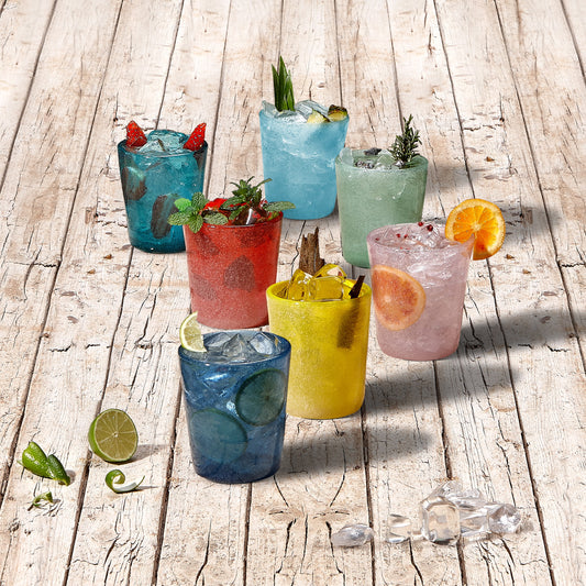 Verre bulles à cocktail soufflé en verre - L'essentiel