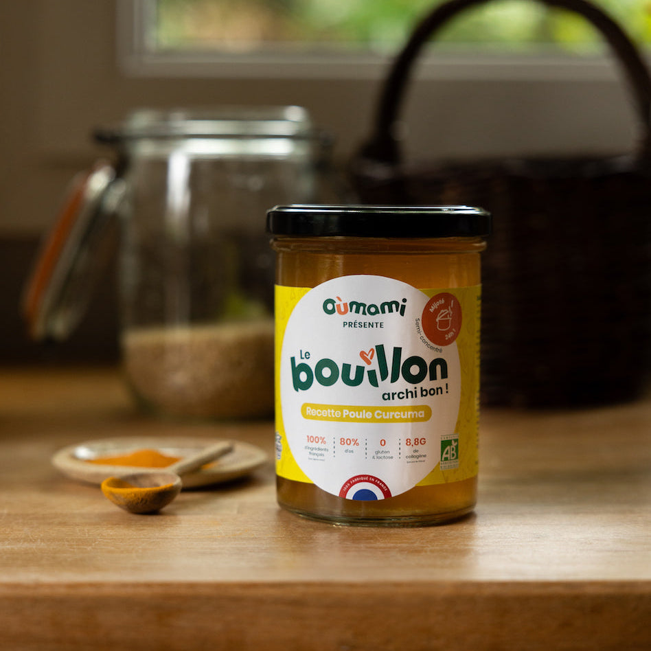 Bouillon d’os Poule & Curcuma BIO - L'essentiel