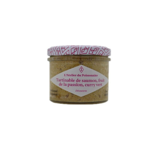 Rillettes de saumon, fruit de la passion, curry vert - L'essentiel