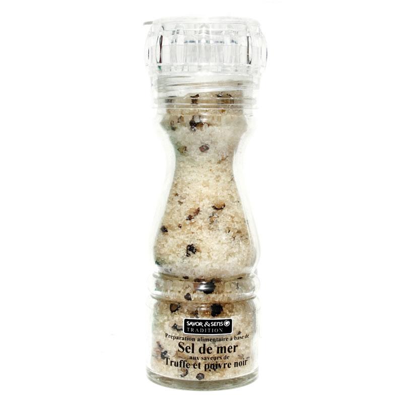 Sels, poivres, épices Sel de mer saveur truffe et poivre noir - L'essentiel